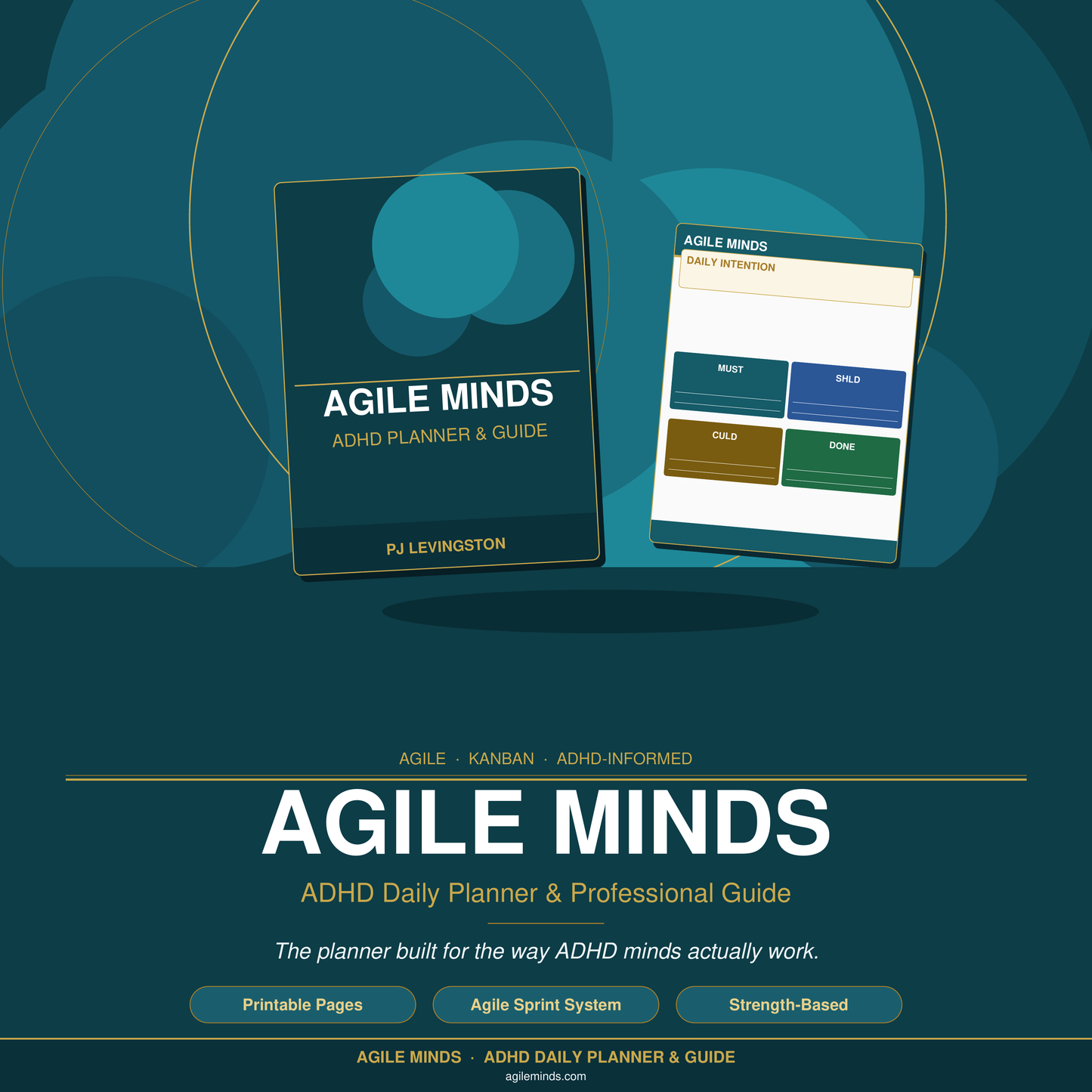 Agile Minds ADHD Daily Planner — Built for ADHD Brains at Work