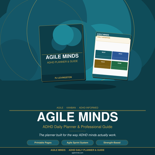 Agile Minds ADHD Daily Planner — Built for ADHD Brains at Work